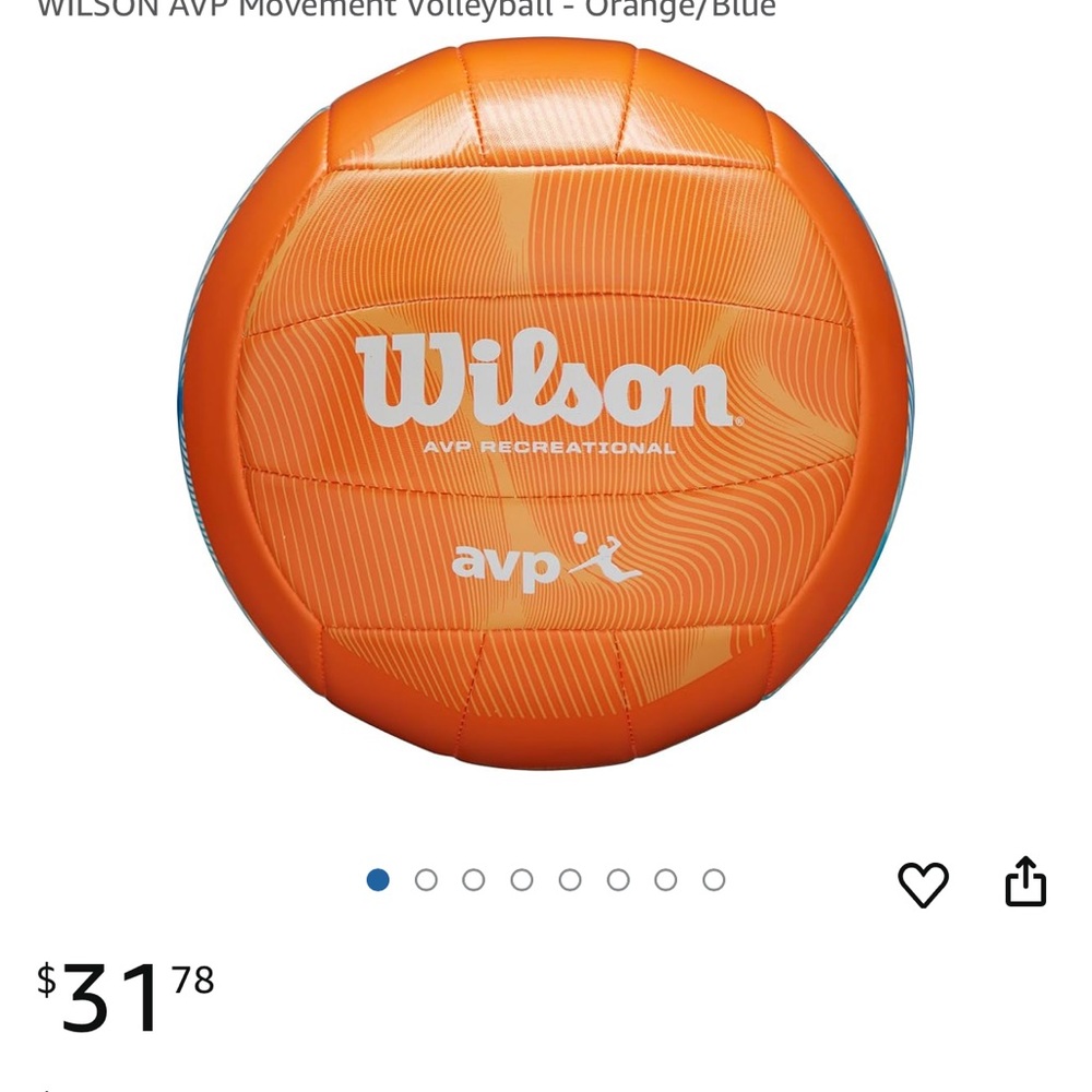 Wilson Orange and Blue Beach Volleyball